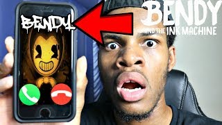 CALLING BENDY AND THE INK MACHINE OMG SO CREEPY [upl. by Aleicarg]