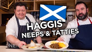 Haggis Neeps amp Tatties  Cooking with LNER  Burns Night [upl. by Boarer]