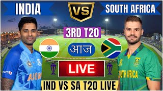 Live IND Vs SA 3rd T20 Match  Live Cricket Match Today  IND vs SA live 1st innings livescore [upl. by Atnovart]