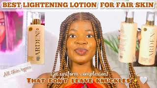 BEST LIGHTENING LOTION THAT DON’T LEAVE KNUCKLES Arden Gold Body Lotion  Cream For Fair Skin [upl. by Ettenil]