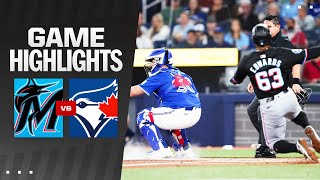 Marlins vs Blue Jays Game Highlights 92824  MLB Highlights [upl. by Lucinda]