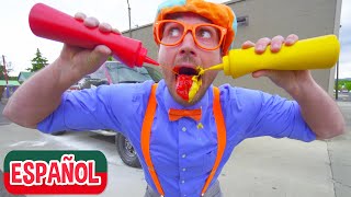 Auto Lavado de Blippi Español  Videos de Camiones para Niños y Infantiles [upl. by Annawaj]