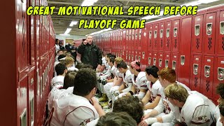 Great Motivational Speech Before Playoff Game [upl. by Gayle]