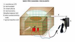 NIDO PER CANARINI RISCALDATO [upl. by Nytsud]