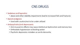 Geriatric Pharmacology [upl. by Notrom]