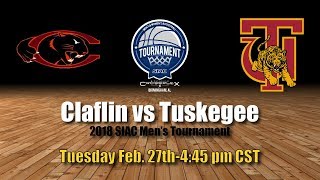 2018 SIAC Mens Tournament Claflin vs Tuskegee [upl. by Lleuqar]