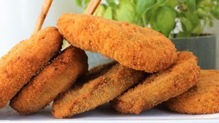 MELANZANE FRITTE RIPIENE al formaggio ricetta melanzane ripiene al formaggio Melanzane panate [upl. by Padraig]