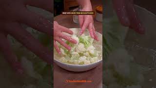 EASY DEEPFRIED CAULIFLOWER RECIPE recipe cooking chinesefood cauliflower vegetables [upl. by Anilet]