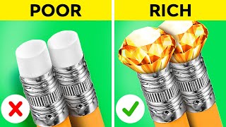 NEW 123 GO Rich vs Poor Art Challenge Who Draws Better Awesome Hacks [upl. by Nwahser686]