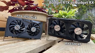 RTX 3050 6GB Vs RX 6500 XT  Which Budget GPU is Better [upl. by Ocnarf747]