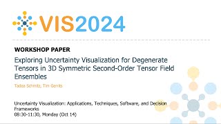 Exploring Uncertainty Visualization for Degenerate Tensors in 3D Symmetric SecondOrder Tensor Fiel [upl. by Abigale139]