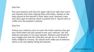 How to put a bassinet together [upl. by Ynatterb]