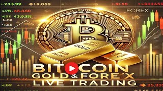 Bitcoin Gold amp US Oil Live Trading bitcoin xauusd gold btc oil live livetrading chilltrading [upl. by Nnylhsa359]