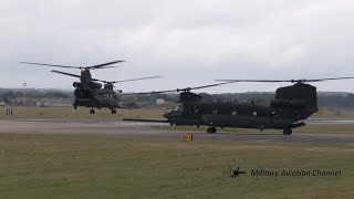 RAF  US ARMY CHINOOK DEPART RAF MILDENHALL SEPTEMBER 9 2024 [upl. by Atterbury]