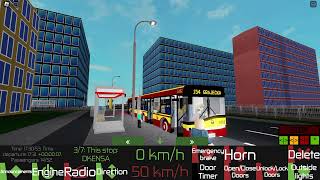 Przejazd Roblox Driver Transport Game 2  Solaris Urbino 18 III W1 8162 Linia 154 [upl. by Fadil809]