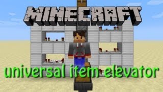 Minecraft universal item elevator aka droppervator a redstone tutorial [upl. by Rea]