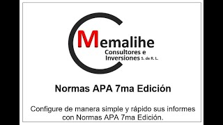 Normas APA 7ma Edición [upl. by Singer]