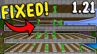 I FIXED the CREEPER FARM In Minecraft Bedrock 121 [upl. by Yanrahc]