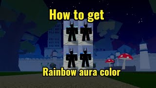 How to get Rainbow Aura Haki Color Roblox Blox fruit Update 20 2024 [upl. by Drice940]