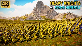 GOLDEN KNIGHTS VS 25000 ROMANS GENERAL  Ultimate Epic Battle Simulator 2 [upl. by Aissert665]