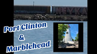 2 trains at Port Clinton plus Marblehead OH [upl. by Tletski584]