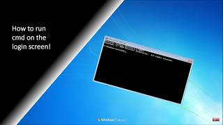 How to run CMD on the login screenCtrlAltDel screen [upl. by Eslehc]