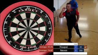 Dart Kings Singles Event  Final Haupai Vs Neven [upl. by Jobina]