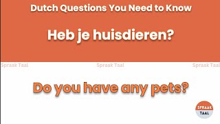 Learn Dutch Language With Easy Phrases Video 8 languagelearning dutchlearning dutchlanguage [upl. by Assisi998]