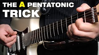 EASY quotAquot Pentatonic Lick Shows How GOOD You Play Guitar [upl. by Crissie]