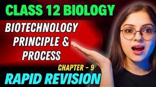 Biotechnology Principle and Process Rapid Revision 🔥 Full Revision in 30 Min  Class 12 Boards [upl. by Norre]