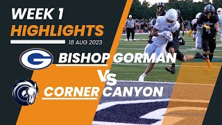 🏈🔥🔥🎥 105 Points Scored in Utah 2 Bishop Gorman vs Corner Canyon Game [upl. by Rebmac]