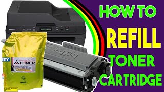 How to Refill Toner Cartridge of Brother DCP L2540DW [upl. by Lleval]