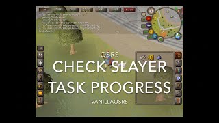 OSRS How to Check Slayer Task Progress [upl. by Mcdermott]