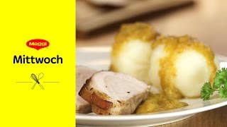 Bayerischer Schweinebraten Rezept  MAGGI Mittwoch [upl. by Nauqel]