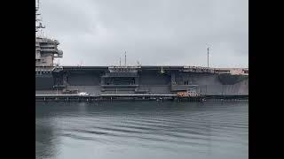 USS Kitty HawkCV 63part of mothball fleet at PSNS [upl. by Mahalia]