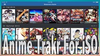 Anime App Anime Trakr For iOS iPad  Myanimelist Add On 2014 [upl. by Moina]