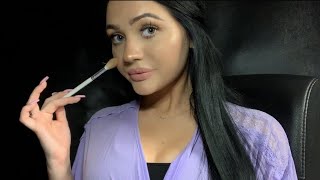 ASMR GET READY WITH ME DOING MY MAKEUP [upl. by Oyek]