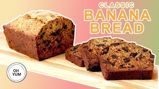 Professional Baker Teaches You How To Make BANANA BREAD [upl. by Anelat]