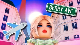 Flying to PARIS  Berry Avenue Roleplay  Roblox [upl. by Octavia737]