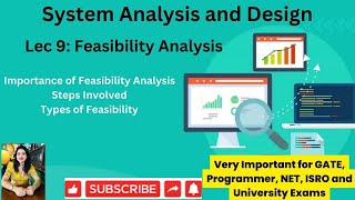 Lec 9 What is Feasibility Analysis  Types of Feasibility Analysis  What are Steps involvedrpsc [upl. by Ecirtemed129]