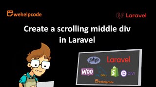 Laravel Tutorial  Create a scrolling middle div with Laravel and Bootstrap  We Help Code [upl. by Goody]