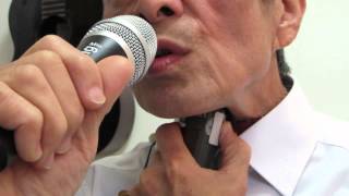 電気式人工喉頭でＥＬカラオケに挑戦 琵琶湖周航の歌。singing with an electrolarynx [upl. by Laise857]