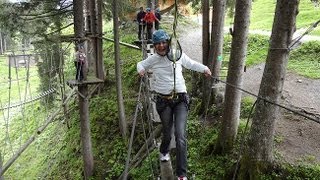 Hochseilgarten Saalbach Hinterglemm  größter Hochseilpark Österreichs [upl. by Eceinert]