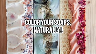 How to make soap at home  Color your soaps naturally  Rustic Glory Soap Company [upl. by Driscoll53]