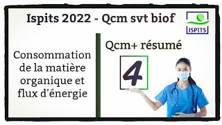 Ispits 2022  Qcm svt biof  Consommation de la matière organique et flux dénergie 4 ✌️ [upl. by Kaitlyn885]