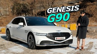 New 2023 Genesis G90 Review quotThe Most Expensive Luxury Sedan from Genesisquot [upl. by Nylanej]