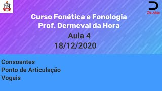 quotCurso Fonética e Fonologiaquot Aula 4 18122020 [upl. by Alin]