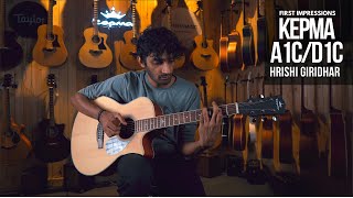 First Impressions  A1ce amp D1ce Review with Transacoustic  Kepma Guitars History  Hrishi Giridhar [upl. by Vihs]