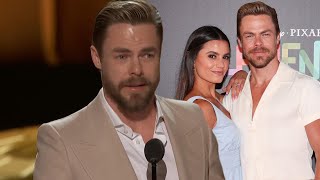 Derek Hough In Tears Dedicating Emmy Win to Wife Hayley After Brain Surgery [upl. by Onilatac459]