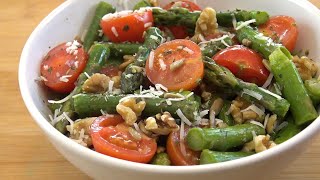 ⭐ Cómo hacer ENSALADA DE ESPÁRRAGOS tomate CHERRY y FRUTOS SECOS⭐ [upl. by Lyon451]